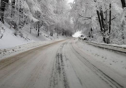 От нощта насам навсякъде в Монтанско вали сняг но пътищата