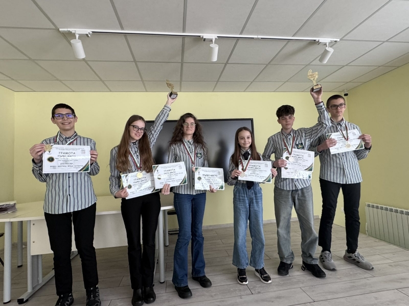 Ученици от ППМГ-Враца с блестящо представяне на математически турнир