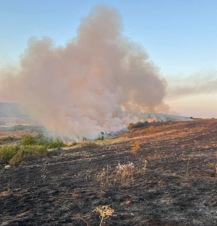 Огромен пожар вилня край врачанското село Лиляче научи BulNews Огънят е