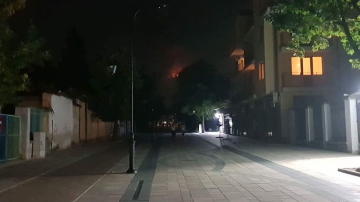 Няколко часа продължава големият горски пожар над Карлово Пожарът е