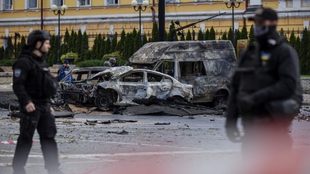 Столицата на Украйна бе атакувана тази сутрин с дронове, съобщи