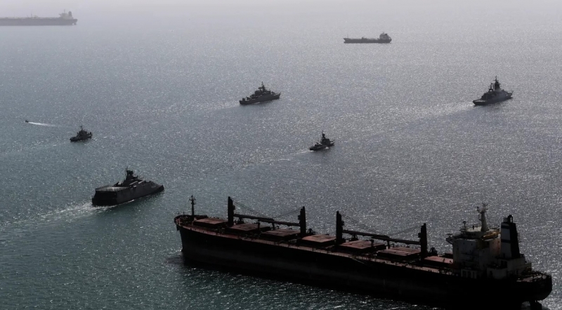 Русия и Иран започнаха съвместни военноморски учения в Оманския залив