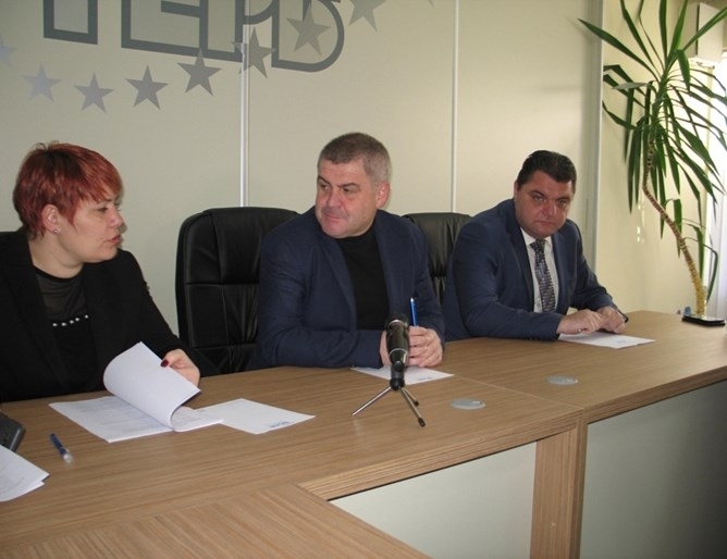 Областният управител на Монтана Росен Белчев заедно с бизнесмени от