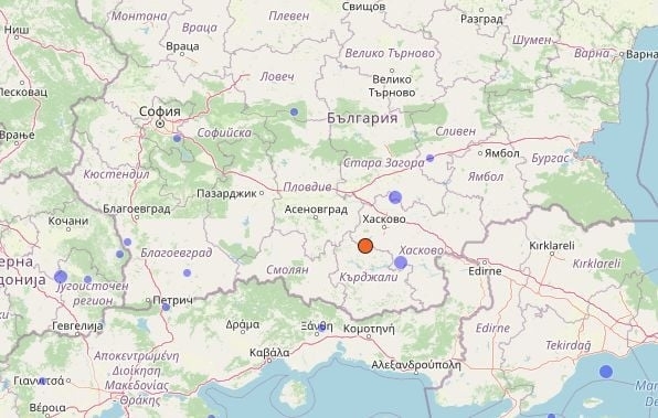 Земетресение с магнитуд 3 2 разлюля Кърджалийска област Това показват данните