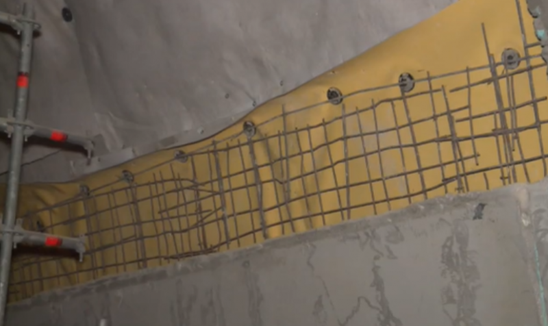 40 метра бетон са се срутили при ремонта на тунел