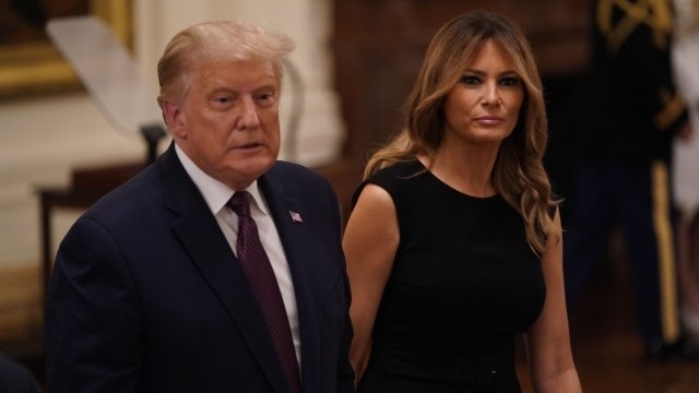 Президентът на САЩ Доналд Тръмп и първата дама Мелания са