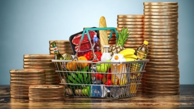 Потребителската кошница е с 6 евро по скъпа от началото