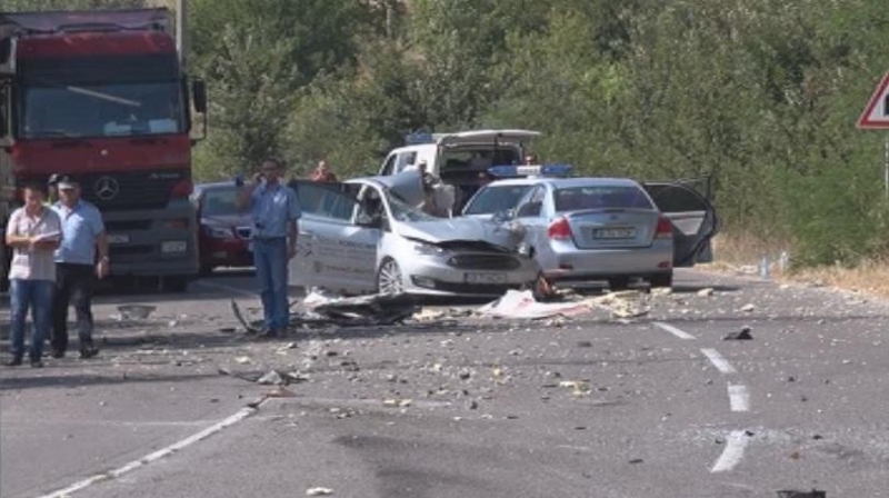 Тежка катастрофа е станала на международния път за ГКПП Маказа