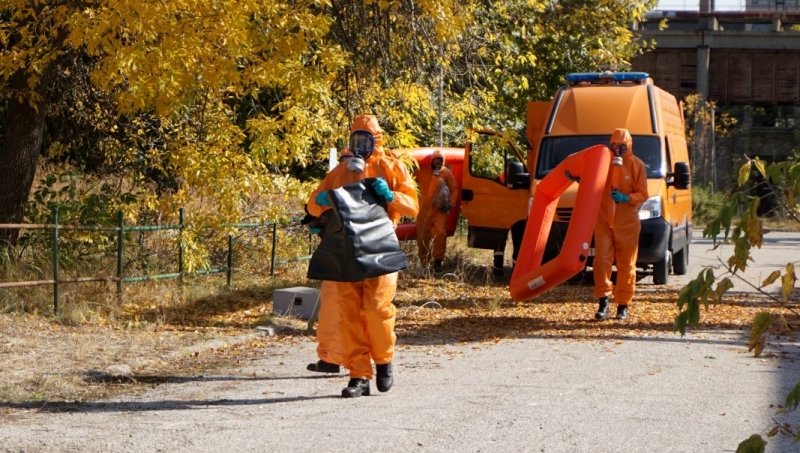 Мащабна тренировка и пожаро тактическо учение за ликвидиране на промишлена авария