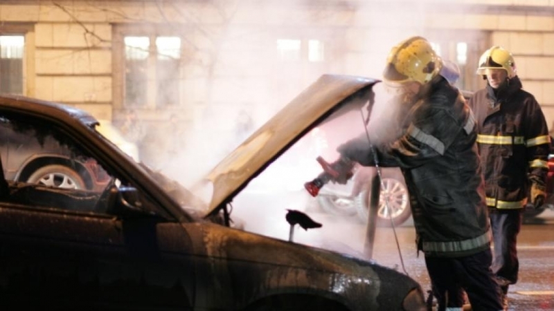 Късо съединение подпали кола в Монтанско предадоха от пресцентъра на