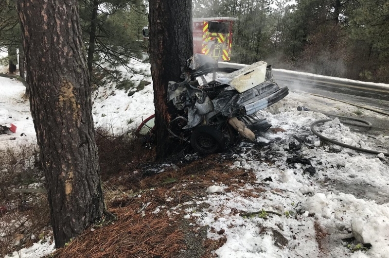 Тежка катастрофа е станала на пътя между Лом и Монтана