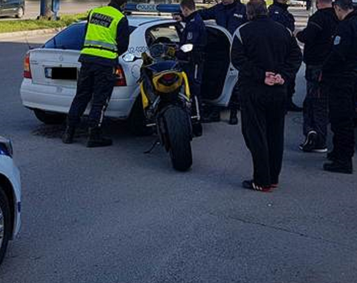 Бесен 24 годишен моторист от Враца прегазил полицай в Монтана и