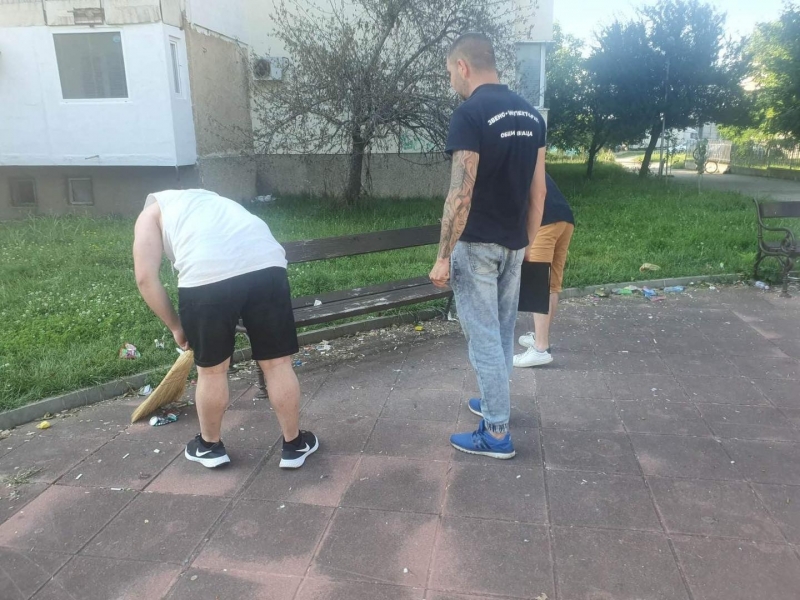 Продължава акцията на Инспектората срещу замърсяването на обществени пространства във