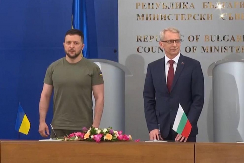 Володимир Зеленски и Денков подписаха съвместна декларация относно евроатлантическата интеграция