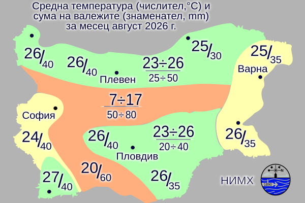 Август ще започне със слънчево и горещо време В края