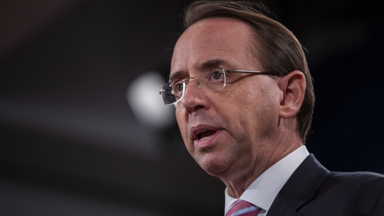 Заместник главният прокурор на САЩ Род Розенстийн се оттегля Той