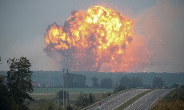 Голяма експлозия избухна днес в склад за боеприпаси в йорданския