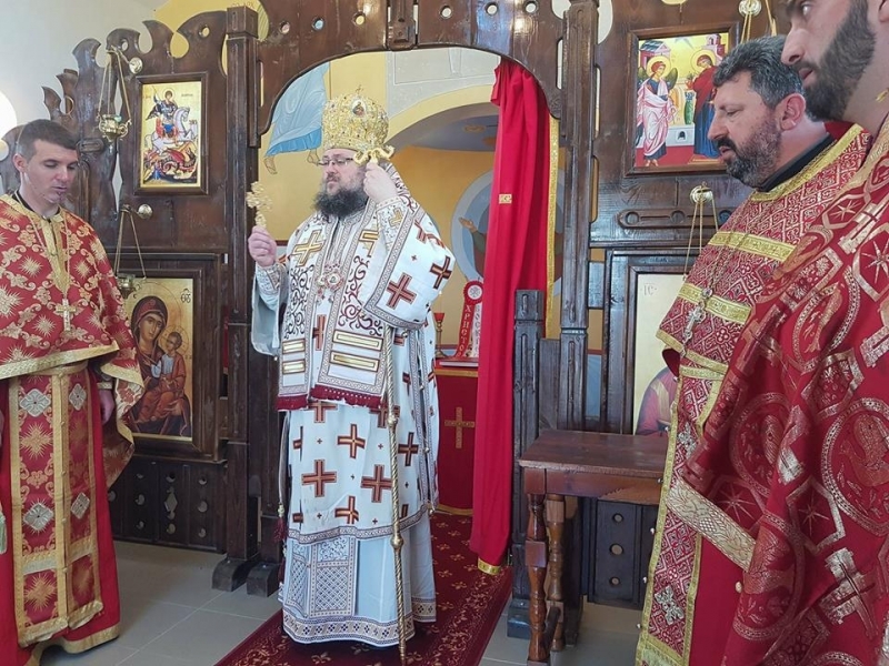 Днес Врачанският митрополит Григорий освети новоизградения православен храм Св Дух