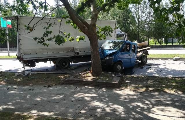 Фирмен камион катастрофира между селата Якимово и Дългоделци, съобщиха от