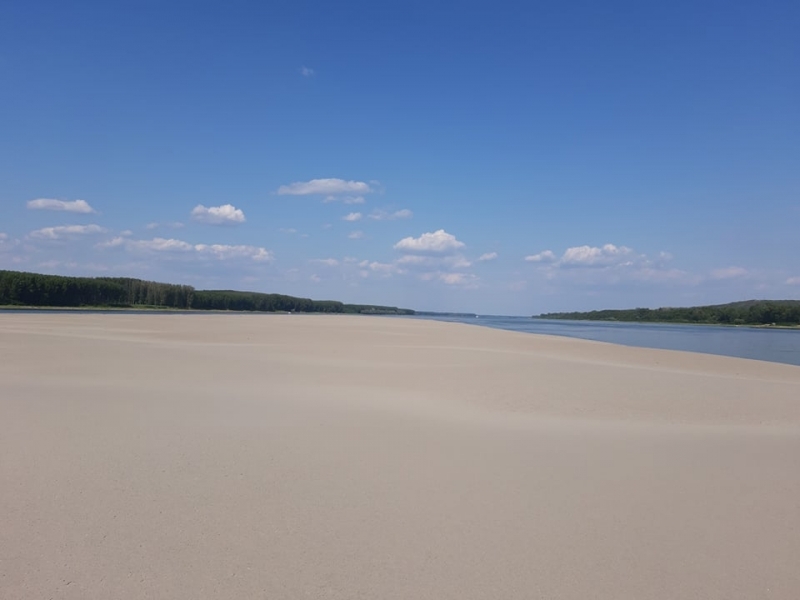 Нивото на Дунав в началото на българския участък на реката