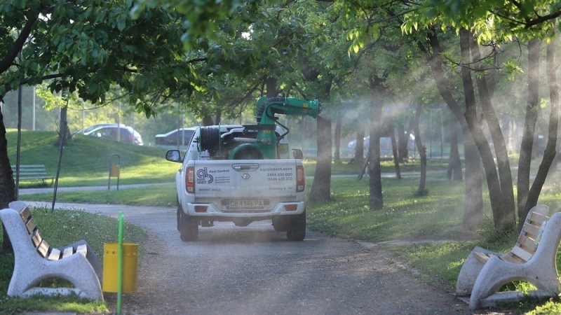 Първо пръскане срещу комари е направено тази нощ в Монтана Обработени