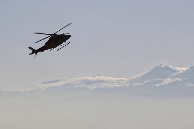 Медицински хеликоптер е транспортирал пострадал ски състезател от световната купа
