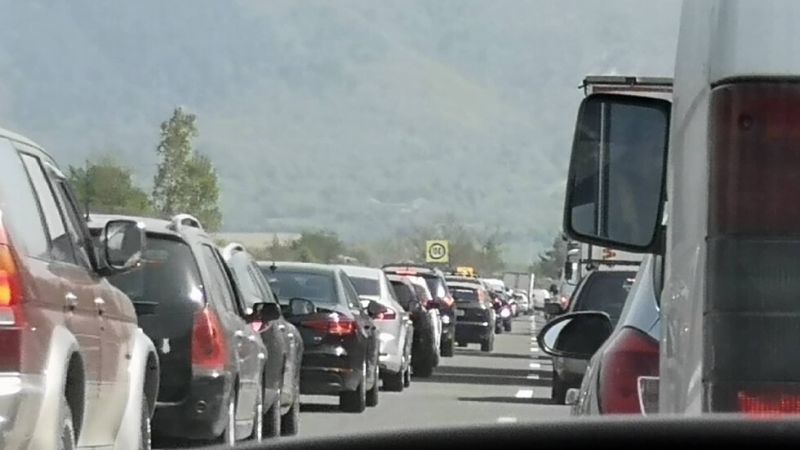 Ситуацията с трафика на ГКПП Капъкуле към входа за Турция