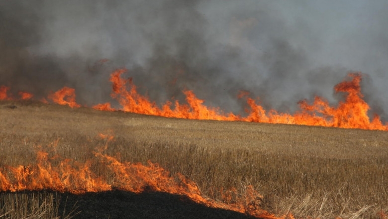 Пожар вилня в земеделски блок край врачанско село съобщиха от