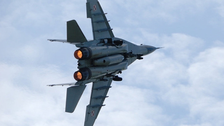 Изтребител МиГ 29 на полските въоръжени сили се е разбил в