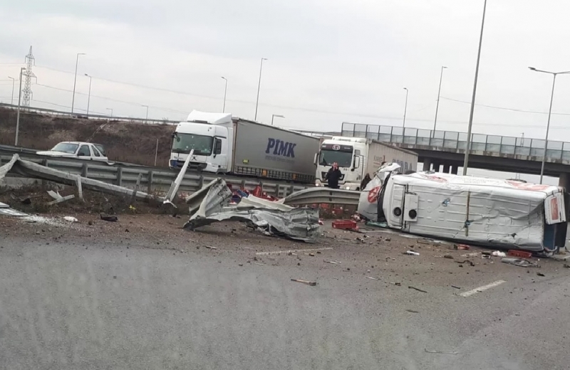 Тежка катастрофа е станала на Северната тангента в София По