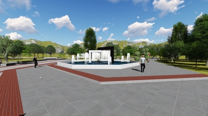 Започнаха строително ремонтните дейности по демонтирането на шадравана в центъра на