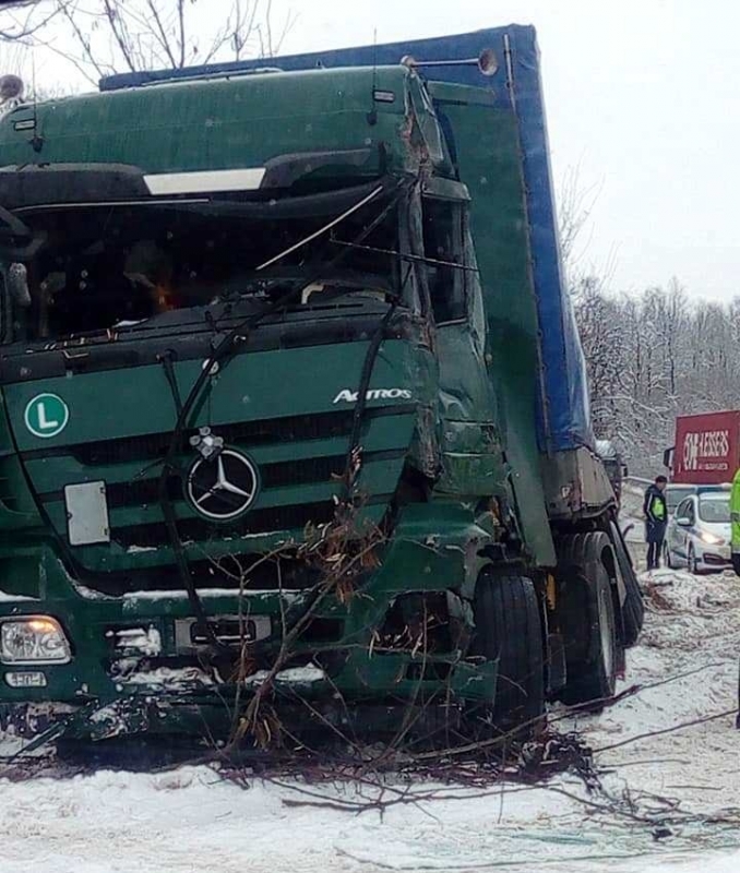 Два ТИР а са катастрофирали на главен път Е 79 между Монтана