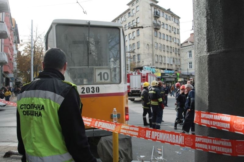 Трамвай блъсна жена в близост до Съдебната палата в столицата