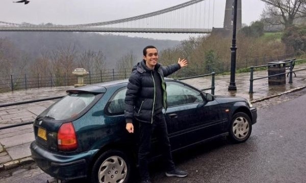 За да пропътува разстояние от 160 км жител на Великобритания