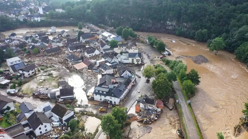 В германската провинция Саар беше обявено бедствено положение заради огромните