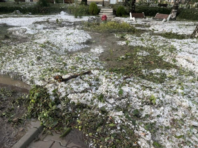 Десетки населени места са засегнати след бурите с градушки в