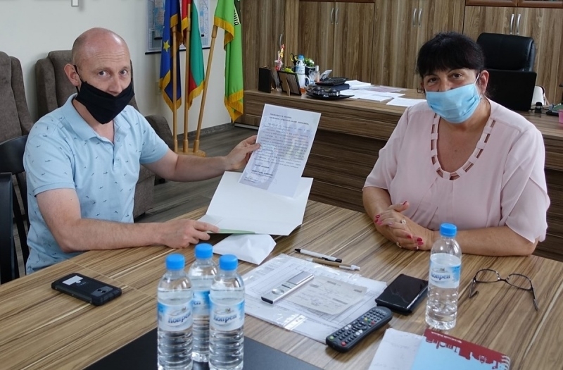 Кметът на Община Берковица Димитранка Каменова поздрави началника на местното