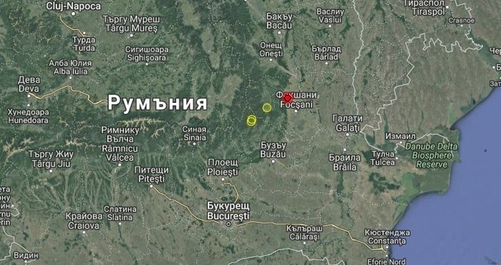 Земетресение разлюля Вранча днес в 12 32 часа Трусът е с магнитуд