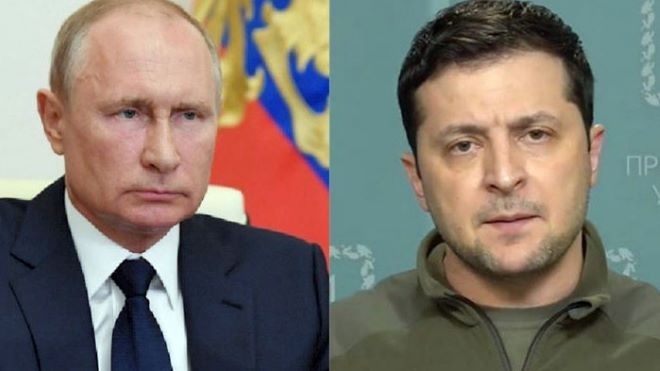 Руският президент Владимир Путин вчера заяви че украинският президент Володимир