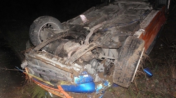 Зрелищна катастрофа е станала тази нощ на път във Врачанско