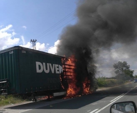 Още един камион се е запалил на път във Врачанско