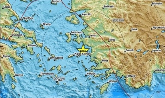 Силно земетресение разтърси Гърция днес стана ясно от данни на