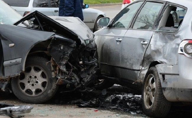 Пиян шофьор е катастрофирал в центъра на Враца, съобщават от