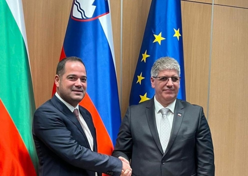 Министърът на вътрешните работи Калин Стоянов проведе двустранна среща със словенския си колега