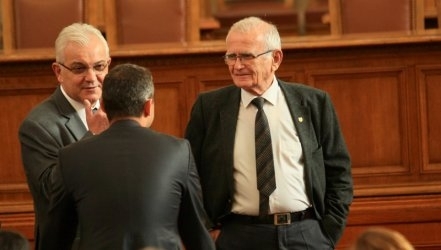 Депутатите от Атака Николай Александров Явор Нотев Станислав Станилов и