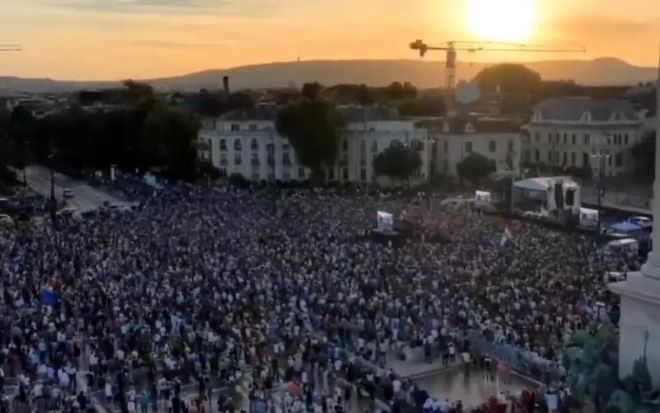 50 000 протестираха в Будапеща срещу Орбан