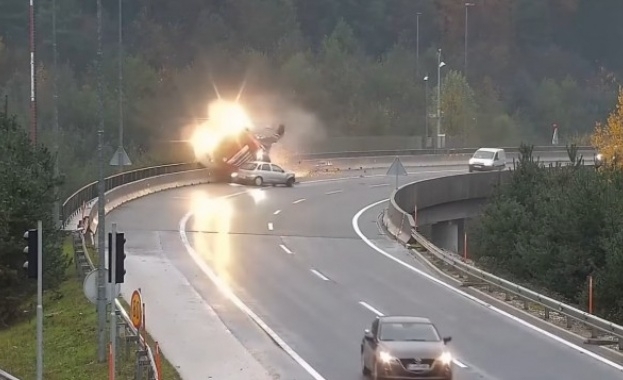 Ужасяваща катастрофа е станала на околовръстното шосе на словенската столица
