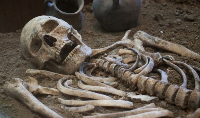 Човешки останки бяха изровени на изхода на Айтос близо до