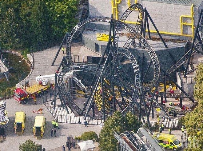 Семейство заседна с влакче на ужасите и бе в плен