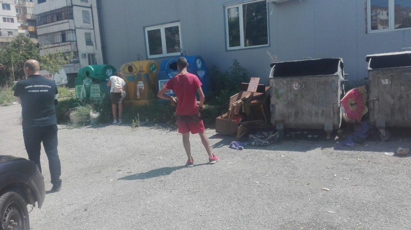 При съвместна проверка на Инспектората и полицията бе установено лице